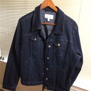 Time And True  JEAN DEMIN Jacket, DARK BLUE  Size XLarge, Pre-owned